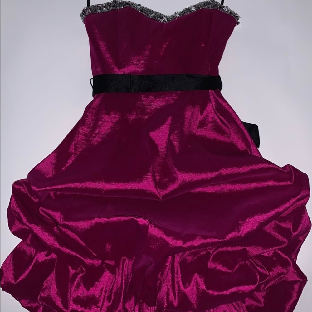 Short Formal Evening Puffy Prom Dress/ Size 7